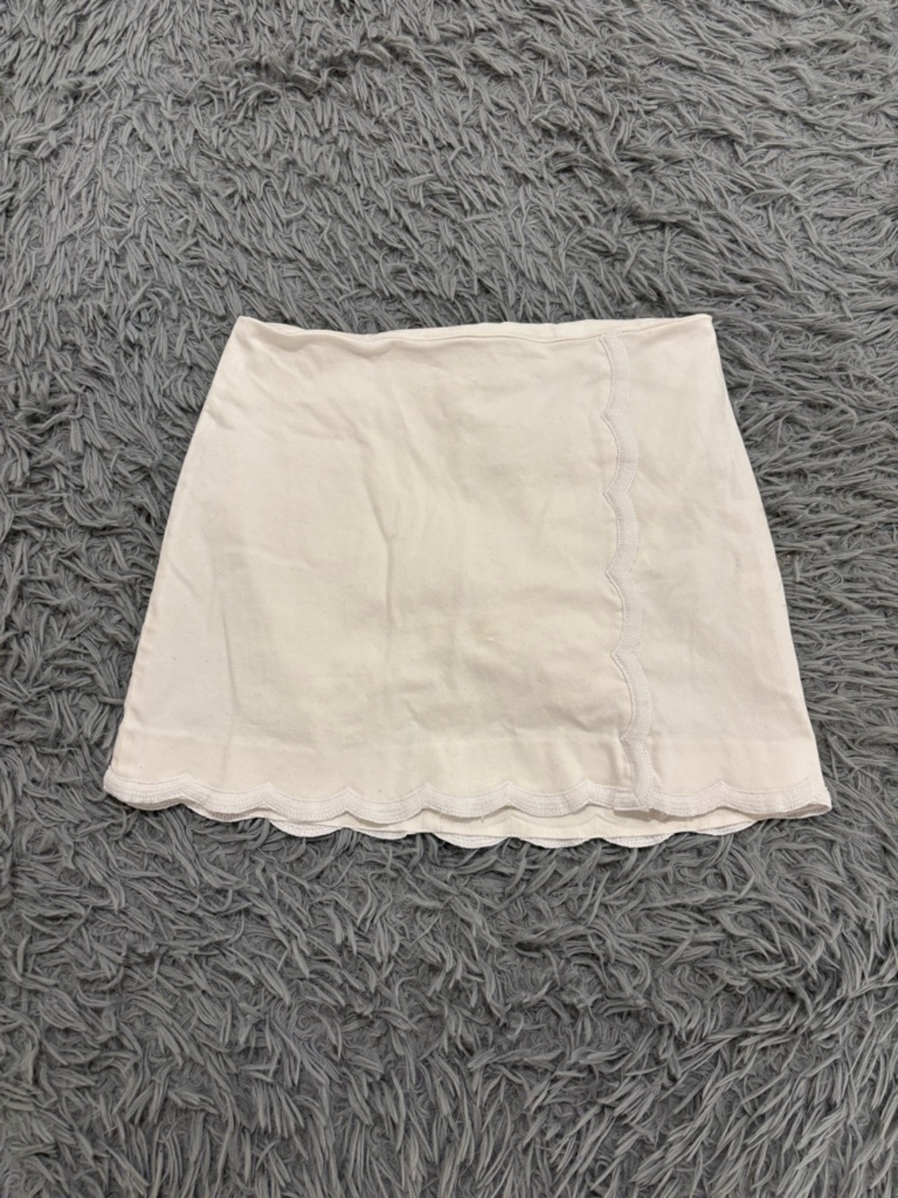 Lilly Pulitzer Michelina Mini Skirt Skort White Scalloped Trim Size 00 Resort
